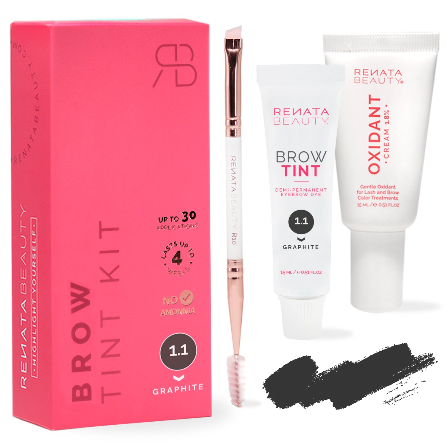 3-in-1 Brow Tint Kit (1.1 Graphite)
