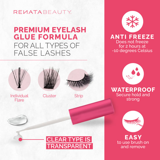 Eyelash Glue for False Lashes (Transparent)