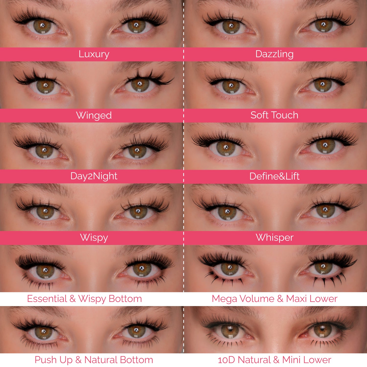 Type on sale of lashes