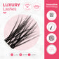 Lot de 48 cils en grappe au look luxueux