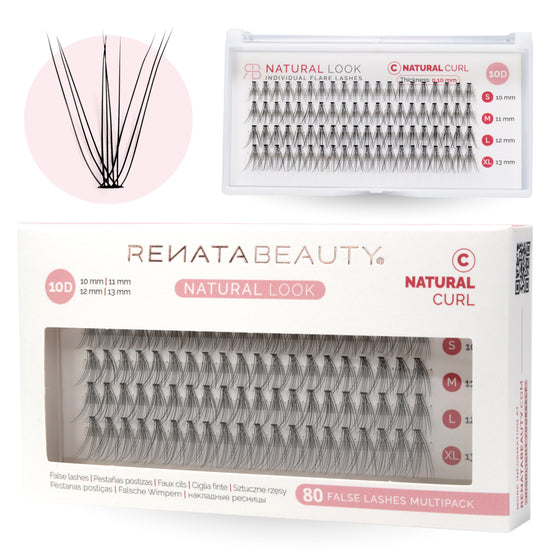 10D NATURAL Look Flare Lashes 80er Multipack